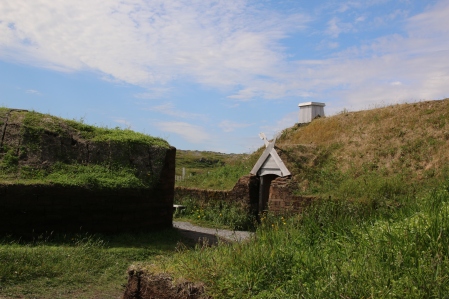 Replica Viking houses. 